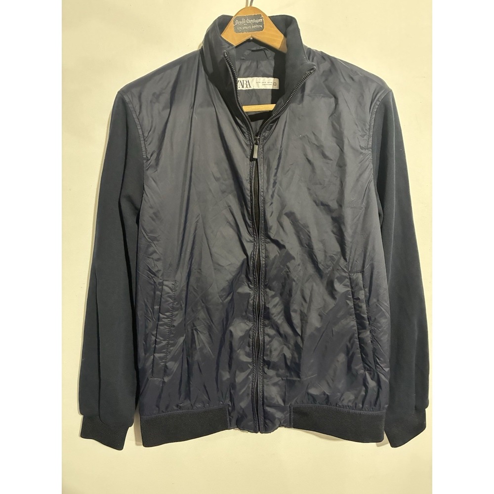Zara Dark Blue‎ Hybrid Jacket Mens Medium City Comfort Athleisure